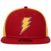 Adult Shazam Symbol Red and Gold Colorway New Era 9Fifty Adjustable Hat - 2 of 4