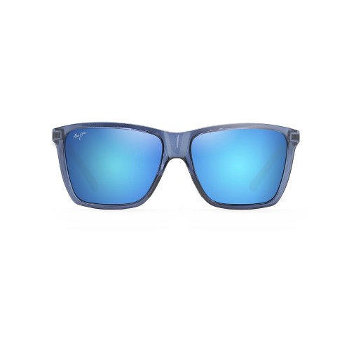 Maui Jim Cruzem Rectangular Sunglasses - Blue Lenses With Blue Frame :  Target