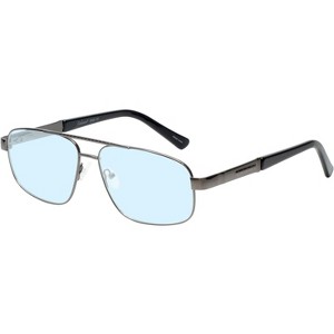 Enhance BIG&TALL EN3920 Men Blue Light Eyeglasses Shiny Dark Gunmetal Black 59mm +0.25 Custom Lens Non-Refundable - 1 of 1