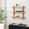 MH London Oliver 24" Mango Wood Wall Mounted Shelves in Blonde Natural & Gold - 2 of 4
