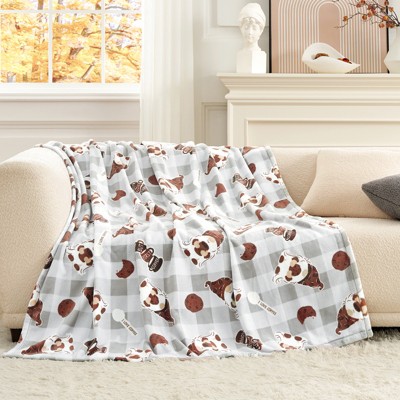 Cozy Bliss Gnome Bed Blankets Christmas Blanket 50x60"