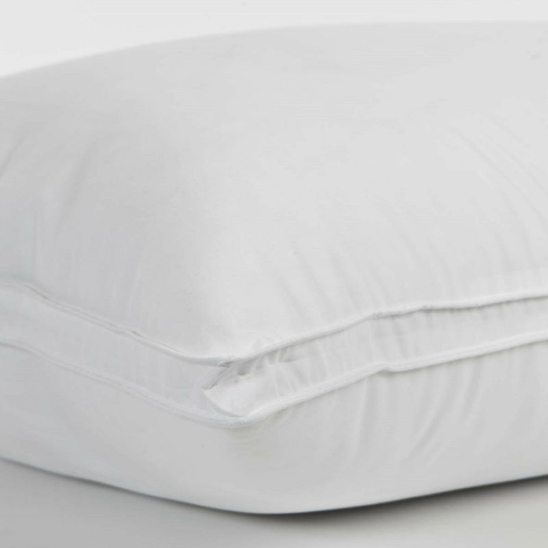 Ella Jayne Gusseted Medium Density Plush Down Alternative Pillow, for All Sleep Positions, Set of 4, 5 of 6