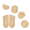 Unique Bargains Invisible Five Fingers Socks Hook Silk Five Toe Socks Mesh Breathable Soft Fashion No Show Socks for Women 3 Pairs - 3 of 4