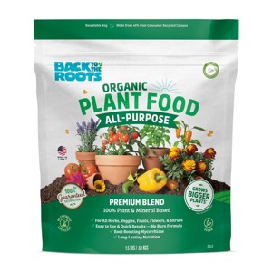 Back to the Roots 1.5lb Organic Plant Food All Purpose Premium Blend: Nutrient-Rich for Indoor & Outdoor Gardens, Non-Synthetic - 1 of 4