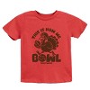 SmileyWorld This Is How We Bowl Turkey - Youth Short Sleeve Graphic T-Shirt and Toddler Short Sleeve Graphic T-Shirt - 2 of 4