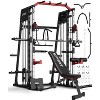 Smith Machines Home Gym with Bench,Squat Rack with Weight Bar, Dual LAT Pull-Down Systems & Cable Crossover Machine - 2 of 4