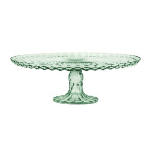 Amici Home Rochester Footed Glass Cake Stand, Round Vintage Style Serving Platter for Cupcakes, Cookies, Birthday Cake, Dessert Display Stand - 1 of 4