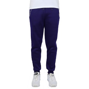 Blue Ice Men's  Fleece-Lined Jogger Sweatpants With Zipper Pockets - 1 of 3
