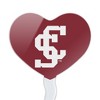 Santa Clara University Primary Logo Heart Love Cupcake Picks Toppers Decoration Set of 6 - 2 of 4