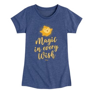 Girls' - Disney - Magic In Every Wish Fitted Short Sleeve Graphic T-Shirt - 1 of 4