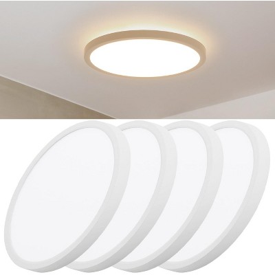 11.8 Inch LED Flush Mount Ceiling Light Fixture Super Slim 20W 2000lm LED Ceiling Light Round Light Fixture for Bedroom Kitchen Dining Room