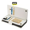 Reiko iPhone X/iPhone XS Genuine Leather Wallet Case with RFID Card Protection in Ivory - 3 of 4
