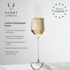 Viski Liminal Crystal Flutes, Ultrathin Clear Drinking Glasses, Thin & Lightweight, Elegant Glassware for Champagne, Wines & Cocktails, 9 oz, Set of 1 - 2 of 4
