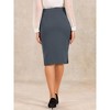 INSPIRE CHIC Women's Elegant High Wasit Split Hem Work Bodycon Pencil Skirt - 3 of 4