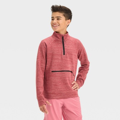 Boys' Premium Fleece 1/4 Zip Mock Sweatshirt - All In Motion™