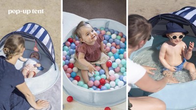 Green Polyester 3-in-1 Anti-UV Baby Play Area