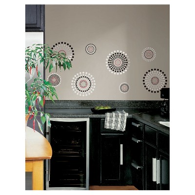 FUSION Peel and Stick Wall Decal Black - ROOMMATES