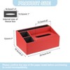 Unique Bargains PU Leather Magnetic Base Easy to Clean Multipurpose Paper Towel Holder 10.4 x 6.5 x 4.7 Inch 1 Pc - 2 of 4