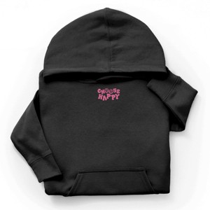 The Juniper Shop Embroidered Choose Happy Smiley Face Youth Hoodie - 1 of 4
