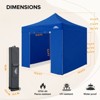 EAGLE PEAK 10x10 Heavy Duty Pop up Commercial Canopy Tent with 4 Removable Sidewalls - 3 of 4