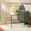 Cowan Tempered Glass Side Tbl - Clear - Safavieh - 2 of 4