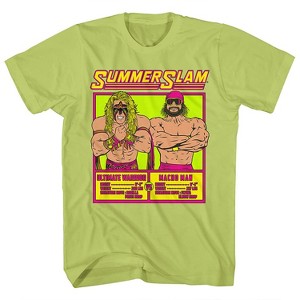 WWE SummerSlam Ultimate Warrior Shirt - Macho Man Vs Ultimate Warrior - Mens World Wrestling Champion T-Shirt - 1 of 4
