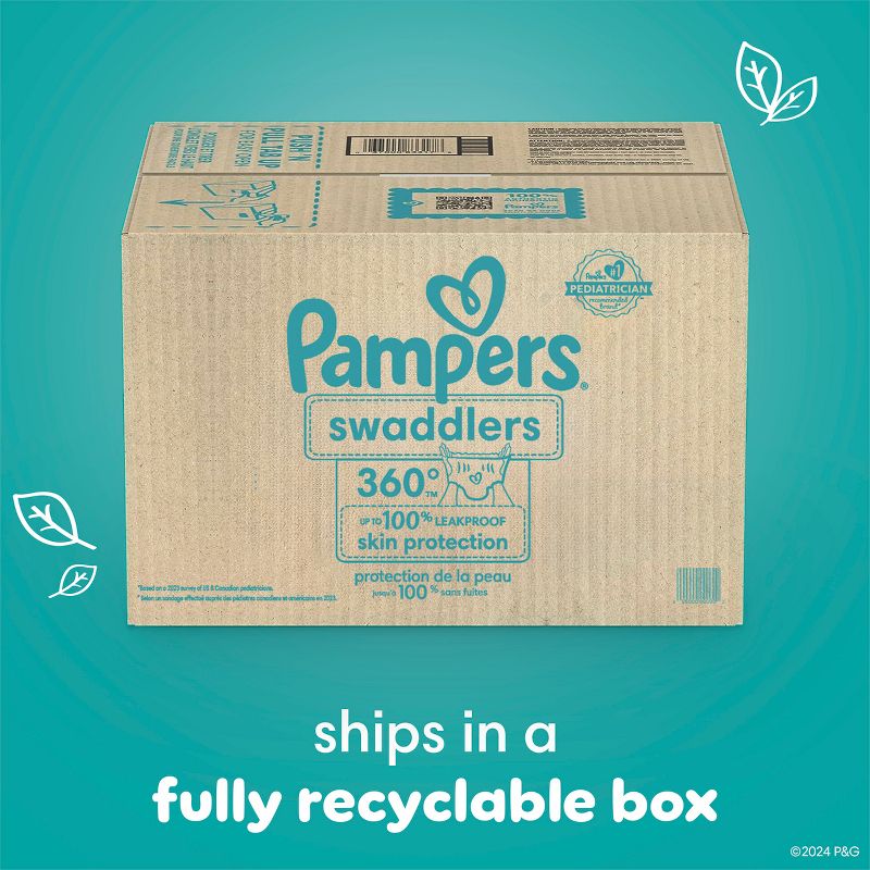 Pampers Swaddler 360 Super Disposable Baby Diapers, 2 of 14