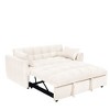 NicBex Foldable Large-Size Velvet Sofa Bed Adjustable Back, Storage Bag & Pillows for Living Room Bedroom, Beige - 3 of 4