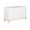 60" 6 Drawer Double Kids' Dresser - Alaterre Furniture: Bedroom Furniture, MDF & Pine, White, Vertical, All Ages - 4 of 4