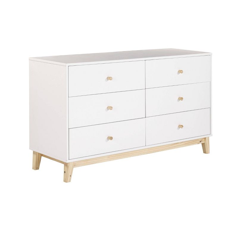 60&#34; 6 Drawer Double Kids&#39; Dresser - Alaterre Furniture, 5 of 13