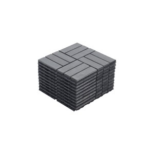 Interlocking Deck Tiles, Outdoor Waterproof & Anti-slip, for Patio, Balcony, Pool Side, Bathroom, Shower, Balcony, Porch - 1 of 4