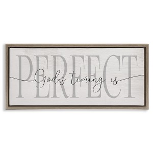 Stupell Industries God's Timing is Perfect Phrase, 25" x 11" - 1 of 4