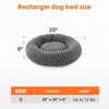 JOEJOY Round Dog Bed with Anti-Slip Bottom & Removable Cover,Rabbit Fur and Teddy Fabric with Drawstrings - 2 of 4
