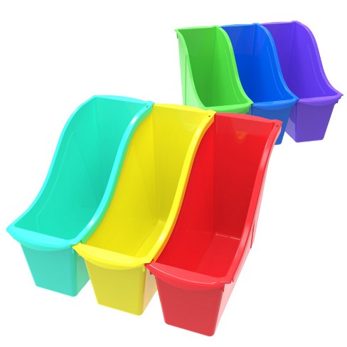 Storex Small Book Bin, Assorted Color, Set of 6 - image 1 of 1