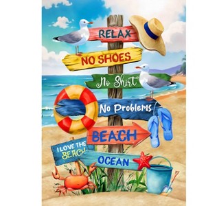 Briarwood Lane Summer Garden Flag 12x18 For Outdoor Beach Signs For Summer Garden Flag Flags For Outside - 1 of 4