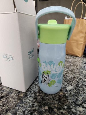 Zak Designs 16oz Plastic Kids' Water Bottle With Bumper And Antimicrobial  Spout 'bluey' : Target