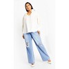 Women's Plus Size Antoinette Top - cream | CITY CHIC - 3 of 4