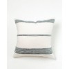 Slickblue 18 Inch Cotton Throw Pillow, Handwoven Cover with Insert, Classic Stripe Style, Square Cushion, Color Options - 3 of 4