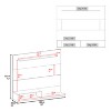 Vynxaria FM FURNITURE Irmo Wall-Mounted Entertainment Center with Shelves. White - 2 of 4