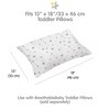 BreathableBaby Cotton Percale Pillowcase, For 13" x 18"/33 x 46 cm Toddler Pillow, Butterflies (2-Pack) - 3 of 4