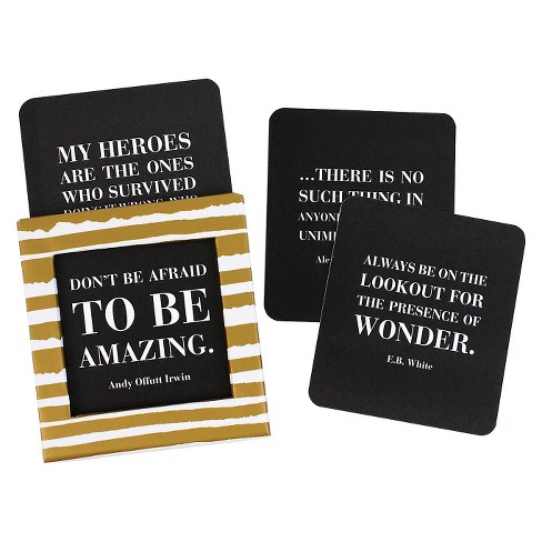 Inspirational Quotes Blank Cards (115ct) : Target