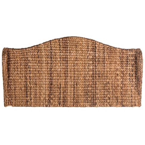 Queen Nadine Rattan Winged Headboard Brown Safavieh Target