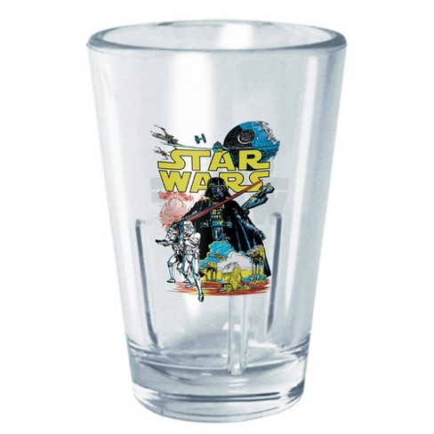 Star Wars Inspired Pint Glass Set of 4 Rebel Alliance, Mandalorian
