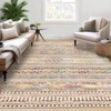Small Throw Rug for Bedroom Kitchen Entryway - Boho Vintage Non-Slip Washable Mat, Oriental Soft Stain Resistant Low Pile Carpet - 2 of 4