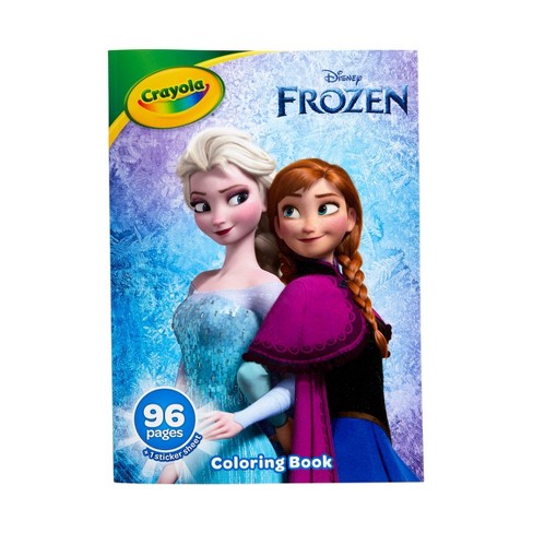 Download Crayola 96pg Disney Frozen Coloring Book With Sticker Sheet Target