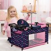 Bayer Design Navy & Pink Multi-Bed Playpen for Dolls with Highchair & Mobile - 4 of 4
