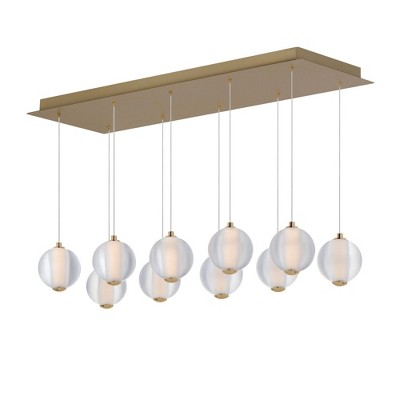 ET2 Lighting Rhythm 10 - Light Island Pendant Light in  Gold