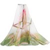 Signare USA Chiffon Lotus Olive Floral Chiffon Scarf - 2 of 4