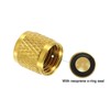 Unique Bargains Refrigeration Hose Pipe Fitting 1/4" SAE Service Access Valve Caps - 4 of 4