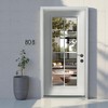Wooakway 36"W*80"H 8-Lite Exterior Frosted Glass Prehung Front Entry Door Primed Interior Fiberglass Entrance Door - 3 of 4